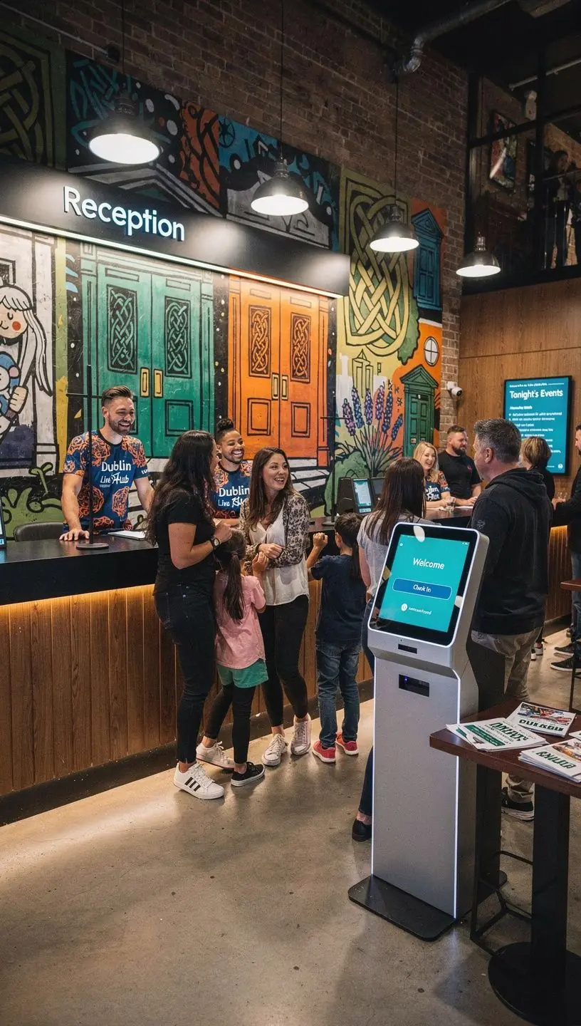 High-tech escape room with interactive puzzles and gameplay